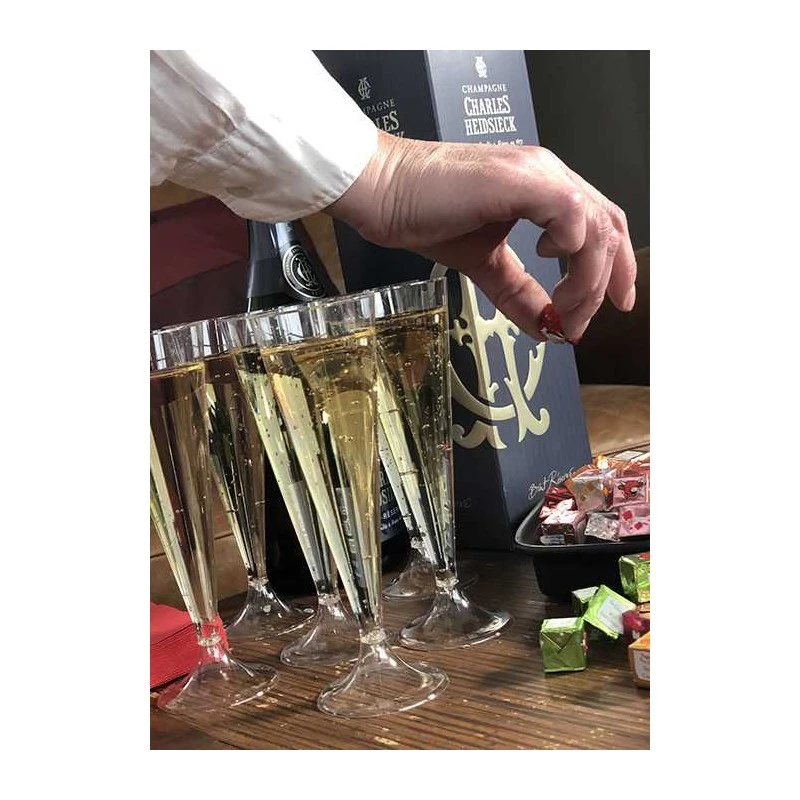 Pack 100 Flûtes Premium 13,5 Cl + Seau Champagne 6 Pack 100 Flûtes Premium 13,5 Cl + Seau Champagne – Image 4