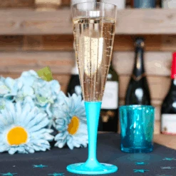 Pack 100 Flûtes Turquoise 9 Pack 100 Flûtes Turquoise -Vacances Vaisselle Magasin pack 100 flutes turquoise 1