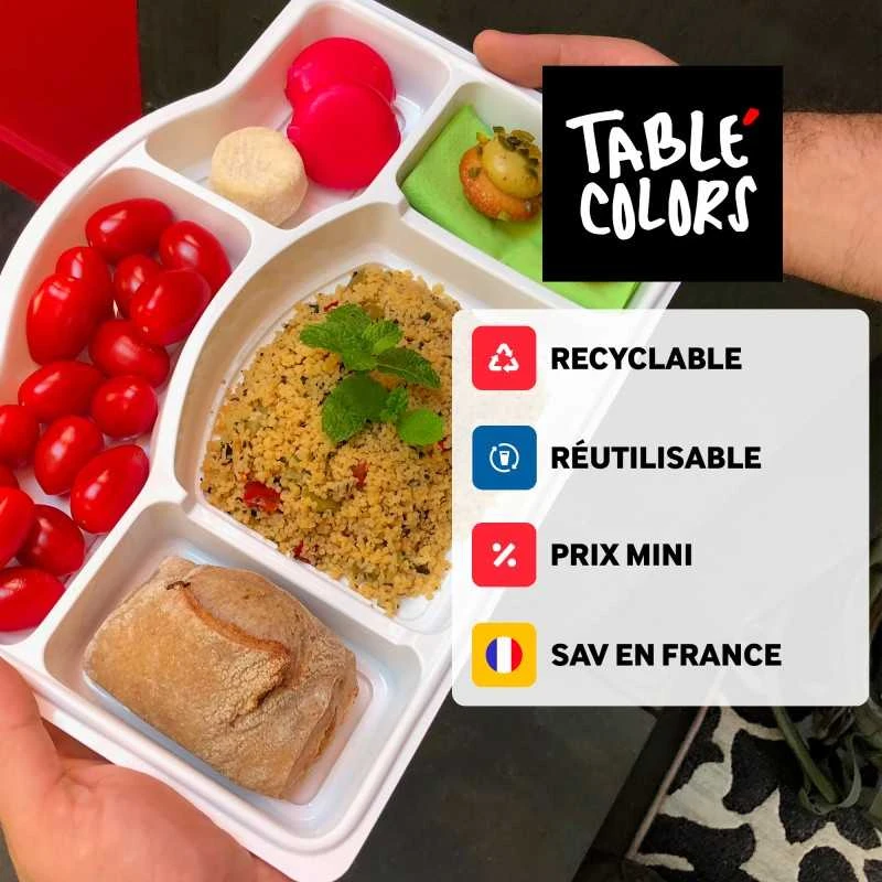 Pack 100 Plateaux Repas 5 Cases 10 Pack 100 Plateaux Repas 5 Cases – Image 8