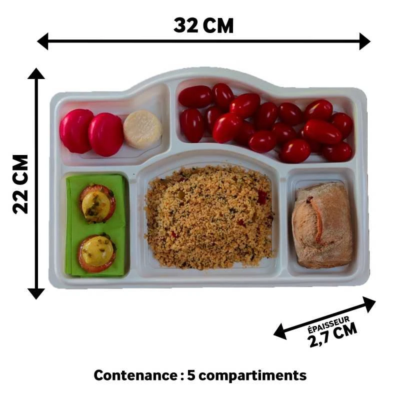 Pack 100 Plateaux Repas 5 Cases 11 Pack 100 Plateaux Repas 5 Cases – Image 9