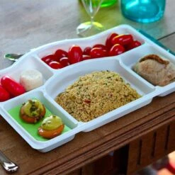 Pack 100 Plateaux Repas + Couvercles 13 Pack 100 Plateaux Repas + Couvercles -Vacances Vaisselle Magasin pack 100 plateaux repas couvercles recyclables reutilisables 1