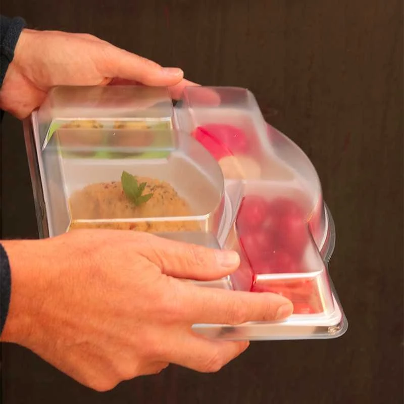 Pack 100 Plateaux Repas + Couvercles 9 Pack 100 Plateaux Repas + Couvercles – Image 7