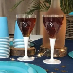 Pack 100 Verres à Pied Blancs