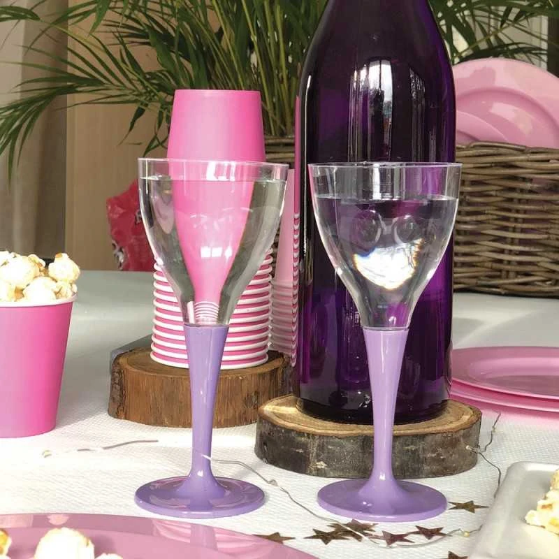 Pack 100 Verres à Pied Lilas 4 Pack 100 Verres à Pied Lilas – Image 2