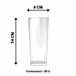 Pack 100 Verres Tube 30 Cl Eau Cocktail Apéritif Discount -Vacances Vaisselle Magasin pack 100 verres tube 30 cl eau cocktail aperitif discount 4