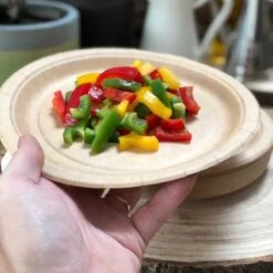 Pack 2 X 50 Assiettes Kraft 17 Et 22 Cm -Vacances Vaisselle Magasin pack 2 x 50 assiettes kraft biodegradables 17 et 22 cm 2