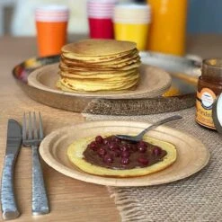 Pack 2 X 50 Assiettes Kraft 17 Et 22 Cm -Vacances Vaisselle Magasin pack 2 x 50 assiettes kraft biodegradables 17 et 22 cm 8