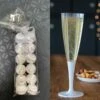 Pack 20 Flûtes à Pied Premium Blanches + 22 Boules Scintillantes 1 Pack 20 Flûtes à Pied Premium Blanches + 22 Boules Scintillantes -Vacances Vaisselle Magasin pack 20 flutes a pied premium blanches 22 boules scintillantes
