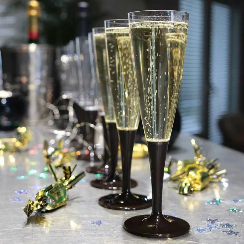 Pack 20 Flûtes à Pied Premium Chocolat + 22 Boules Scintillantes 4 Pack 20 Flûtes à Pied Premium Chocolat + 22 Boules Scintillantes – Image 2