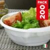 Pack 200 Bols Blanc Chaleur Et Salade 67 Cl -Vacances Vaisselle Magasin pack 200 bols chaleur 67cl recyclables reutilisables