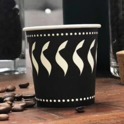 Pack 200 Gobelets 12 Cl Décor Noir Et Blanc -Vacances Vaisselle Magasin pack 200 gobelets 12 cl decor noir et blanc 4