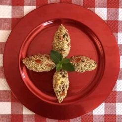 Pack 24 Assiettes Luxe Rouges 24 Cm Et 19 Cm -Vacances Vaisselle Magasin pack 24 assiettes rouges recyclables reutilisables 1