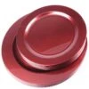 Pack 24 Assiettes Luxe Rouges 24 Cm Et 19 Cm -Vacances Vaisselle Magasin pack 24 assiettes rouges recyclables reutilisables