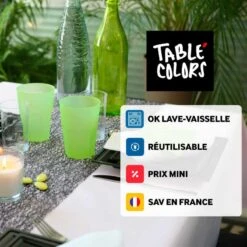 Pack 24 Verres 4 Couleurs Cocktail 42 Cl -Vacances Vaisselle Magasin pack 24 verres 4 couleurs cocktail 42 cl 2