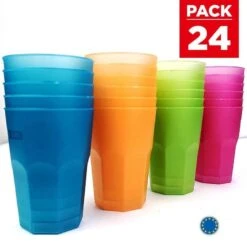 Pack 24 Verres 4 Couleurs Cocktail 42 Cl