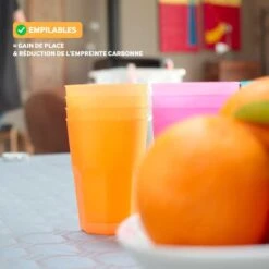 Pack 24 Verres 4 Couleurs Cocktail 42 Cl -Vacances Vaisselle Magasin pack 24 verres 4 couleurs cocktail 42 cl 3