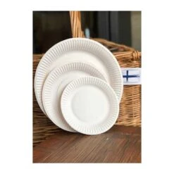 Pack 2 X 100 Assiettes Carton Blanc 18 & 23 Cm Nature 12 Pack 2 X 100 Assiettes Carton Blanc 18 & 23 Cm Nature -Vacances Vaisselle Magasin pack 2x100 assiettes carton blanc 18 23 cm nature 3