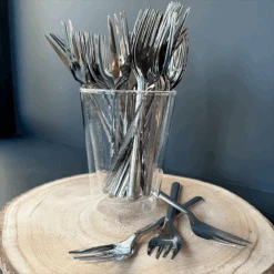Pack 3 X 40 Fourchettes Couteaux Cuillères Inox -Vacances Vaisselle Magasin pack 3 x 40 fourchettes couteaux cuilleres inox 5
