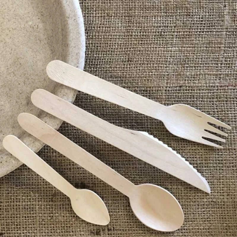 Pack 4 X 100 Couverts Bois 3 Pack 4 X 100 Couverts Bois