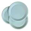 Pack 50 Assiettes Carton Bleu Pastel 22 Cm -Vacances Vaisselle Magasin pack 40 assiettes bleu pastel biodegradables 22cm carton