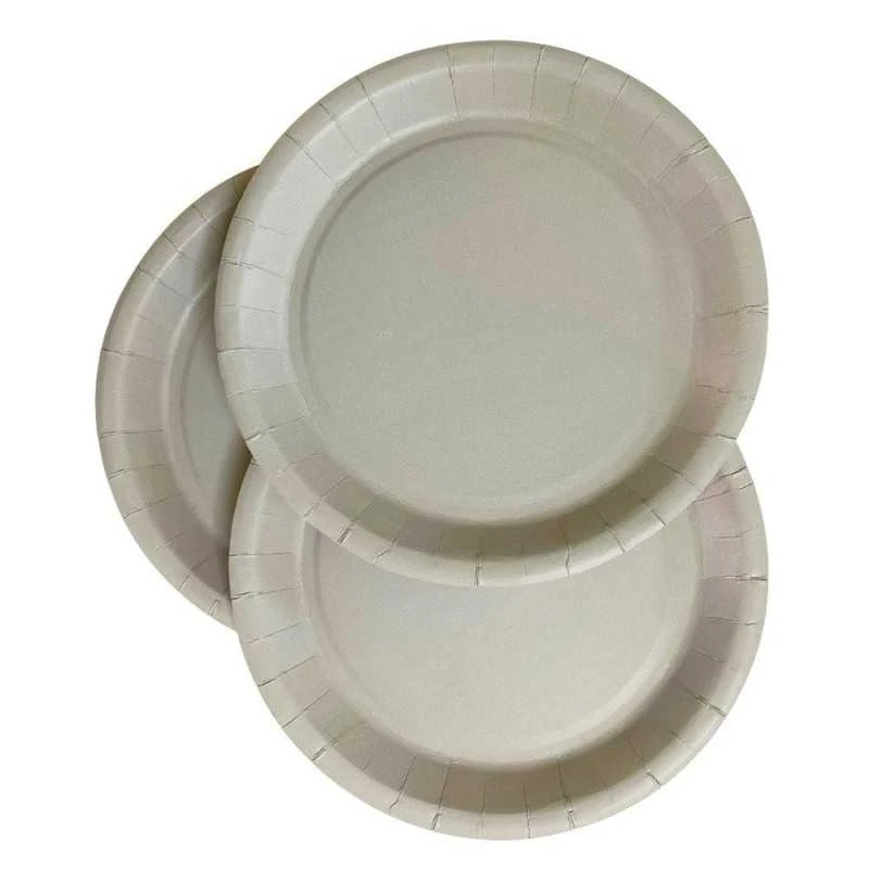 Pack 50 Assiettes Carton Gris 22 Cm 3 Pack 50 Assiettes Carton Gris 22 Cm