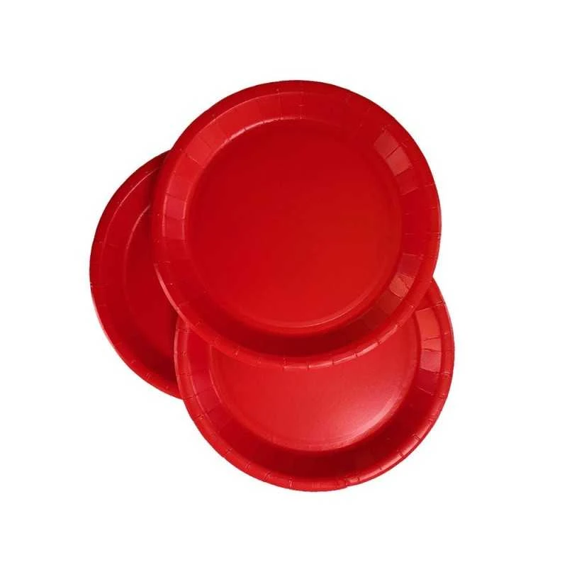 Pack 50 Assiettes Rouges 18 Cm Carton 3 Pack 50 Assiettes Rouges 18 Cm Carton