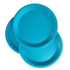 Pack 50 Assiettes Turquoise 22 Cm Carton