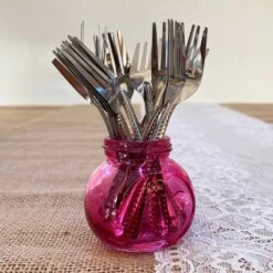 Pack 40 Mini-fourchettes Inox + 40 Mini-serviettes Bio Blanches 20 Cm -Vacances Vaisselle Magasin pack 40 mini fourchettes inox 40 mini serviettes bio blanches 20cm x 20cm 2