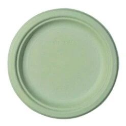 Pack 48 Assiettes Fibres Naturelles Vertes 18 Et 23 Cm 10 Pack 48 Assiettes Fibres Naturelles Vertes 18 Et 23 Cm -Vacances Vaisselle Magasin pack 48 assiettes fibre bio macaron vert 1 3