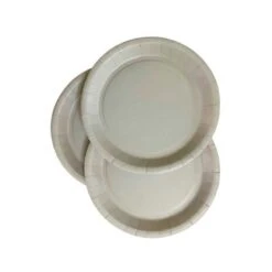 Pack 50 Assiettes Carton Gris 18 Cm