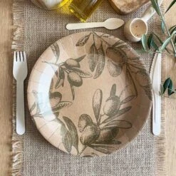 Pack 50 Assiettes Olivier Ambiance Nature 8 Pack 50 Assiettes Olivier Ambiance Nature -Vacances Vaisselle Magasin pack 50 assiettes olivier ambiance nature 1