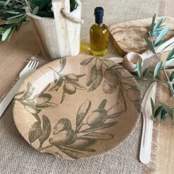 Pack 50 Assiettes Olivier Ambiance Nature 9 Pack 50 Assiettes Olivier Ambiance Nature -Vacances Vaisselle Magasin pack 50 assiettes olivier ambiance nature 2