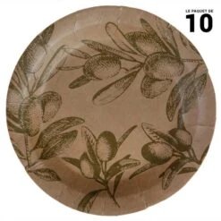 Pack 50 Assiettes Olivier Ambiance Nature 11 Pack 50 Assiettes Olivier Ambiance Nature -Vacances Vaisselle Magasin pack 50 assiettes olivier ambiance nature 4