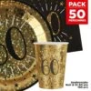 Pack 50 Personnes Anniversaire 60 Ans Noir Et Or 1 Pack 50 Personnes Anniversaire 60 Ans Noir Et Or -Vacances Vaisselle Magasin pack 50 personnes anniversaire 60 ans noir et or