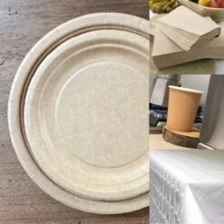 Pack 50 Personnes Kraft 250 Pièces 5 Refs