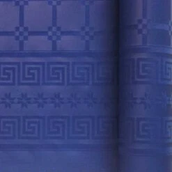 Pack 6 Nappes En Damassé Bleu 25 M
