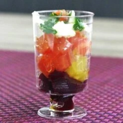 Pack 100 Mini-verrines 5 Cl Sur Pied Discount -Vacances Vaisselle Magasin pack 60 mini verres verrines sur pied 20 gratuites 2