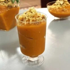 Pack 100 Mini-verrines 5 Cl Sur Pied Discount -Vacances Vaisselle Magasin pack 60 mini verres verrines sur pied 20 gratuites 3