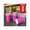 Pack 100 Gobelets Carton Fuchsia 21 Cl -Vacances Vaisselle Magasin pack 75 gobelets carton fuchsia 25 gratuits