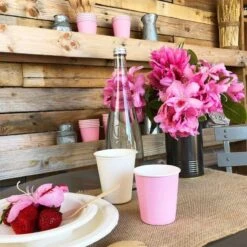 Pack 100 Gobelets Carton Rose 21 Cl -Vacances Vaisselle Magasin pack 75 gobelets carton rose 25 gratuits 2