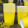 Pack 100 Gobelets En Carton Jaunes 21 Cl 1 Pack 100 Gobelets En Carton Jaunes 21 Cl -Vacances Vaisselle Magasin pack 75 gobelets en carton jaunes 25 gratuits