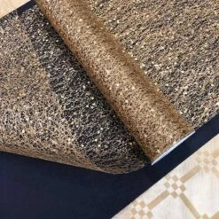 Pack 2 Chemins De Table Glitter Or + Kraft Noir -Vacances Vaisselle Magasin pack chemin de table glitter or kraft noir 1