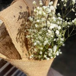 Pack Chemin De Table + Ruban 5m Jute Naturelle -Vacances Vaisselle Magasin pack chemin de table ruban 5m jute naturelle 1 4