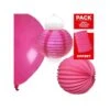 Pack Décoration De Salle Lampions Fuchsia 2 Pack Décoration De Salle Lampions Fuchsia -Vacances Vaisselle Magasin pack decoration de salle lampions fuchsia