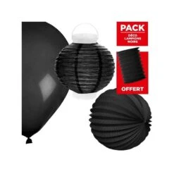 Pack Décoration De Salle Lampions Noirs