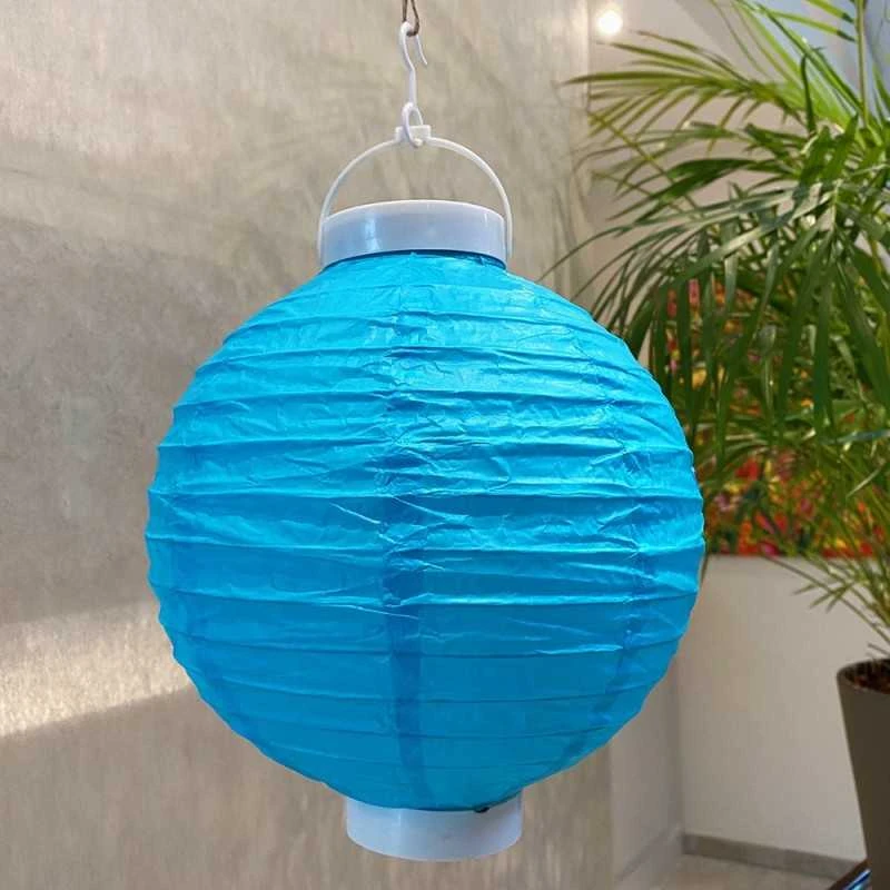 Pack Décoration De Salle Lampions Turquoise 5 Pack Décoration De Salle Lampions Turquoise – Image 3