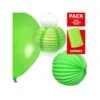 Pack Décoration De Salle Lampions Verts 2 Pack Décoration De Salle Lampions Verts -Vacances Vaisselle Magasin pack decoration de salle lampions verts