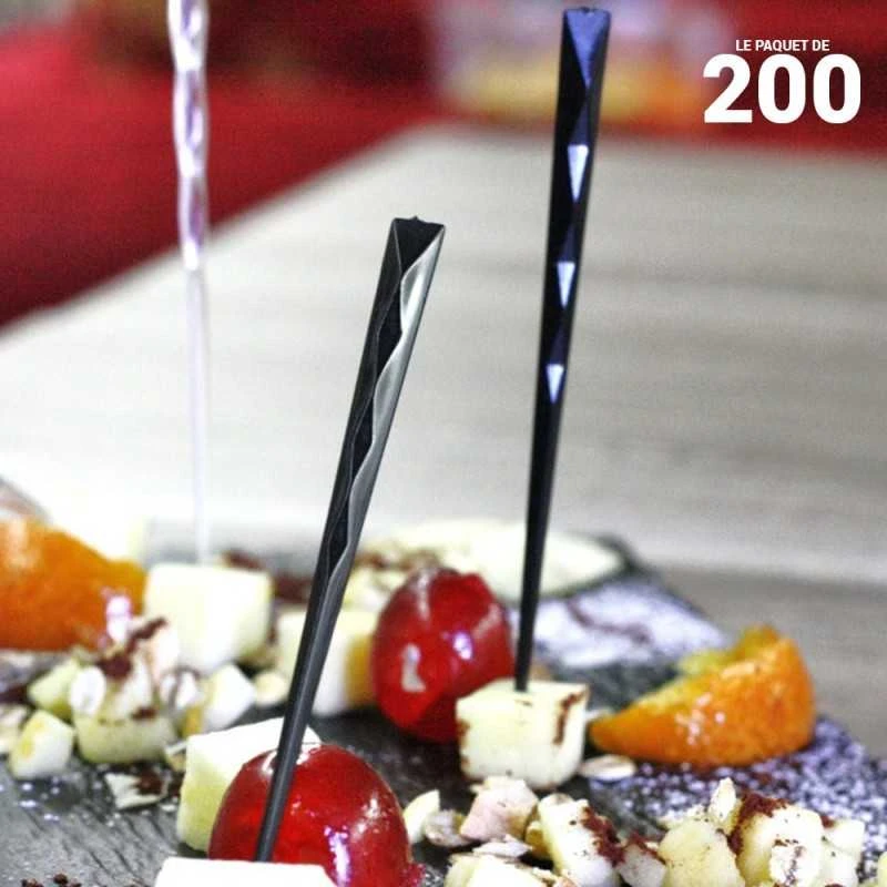 200 Pics Noirs 10 Cm Verrine 3 200 Pics Noirs 10 Cm Verrine