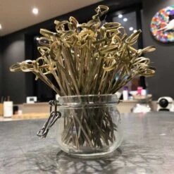 200 Pics Bambou Boucle 12 Cm Verrines Apéritives -Vacances Vaisselle Magasin pics bambou boucle 12cm verrines aperitives par 200 2