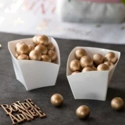 25 Verrines Incurvées Plastique Réutilisable Blanc 9 Cl -Vacances Vaisselle Magasin product 107